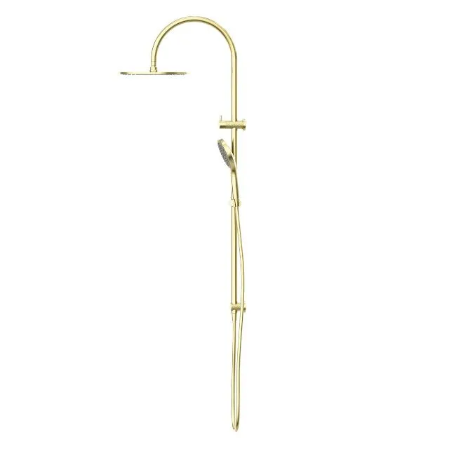 Nero Opal Twin Shower With Air Shower II Brushed Gold