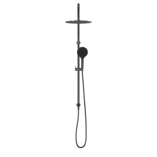 Nero Opal Twin Shower With Air Shower II Graphite