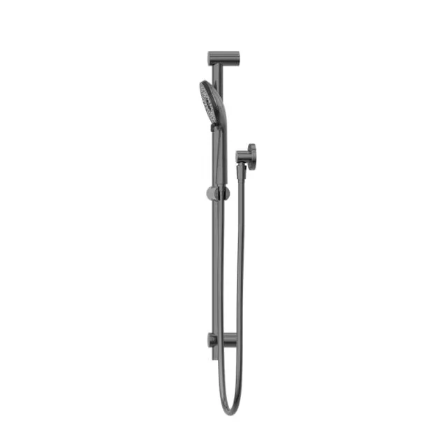 Nero Round Metal Project Shower Rail Gun Metal