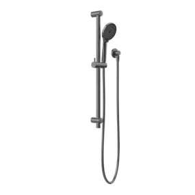 Nero Round Metal Project Shower Rail Gun Metal