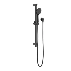 Nero Round Metal Project Shower Rail Matte Black