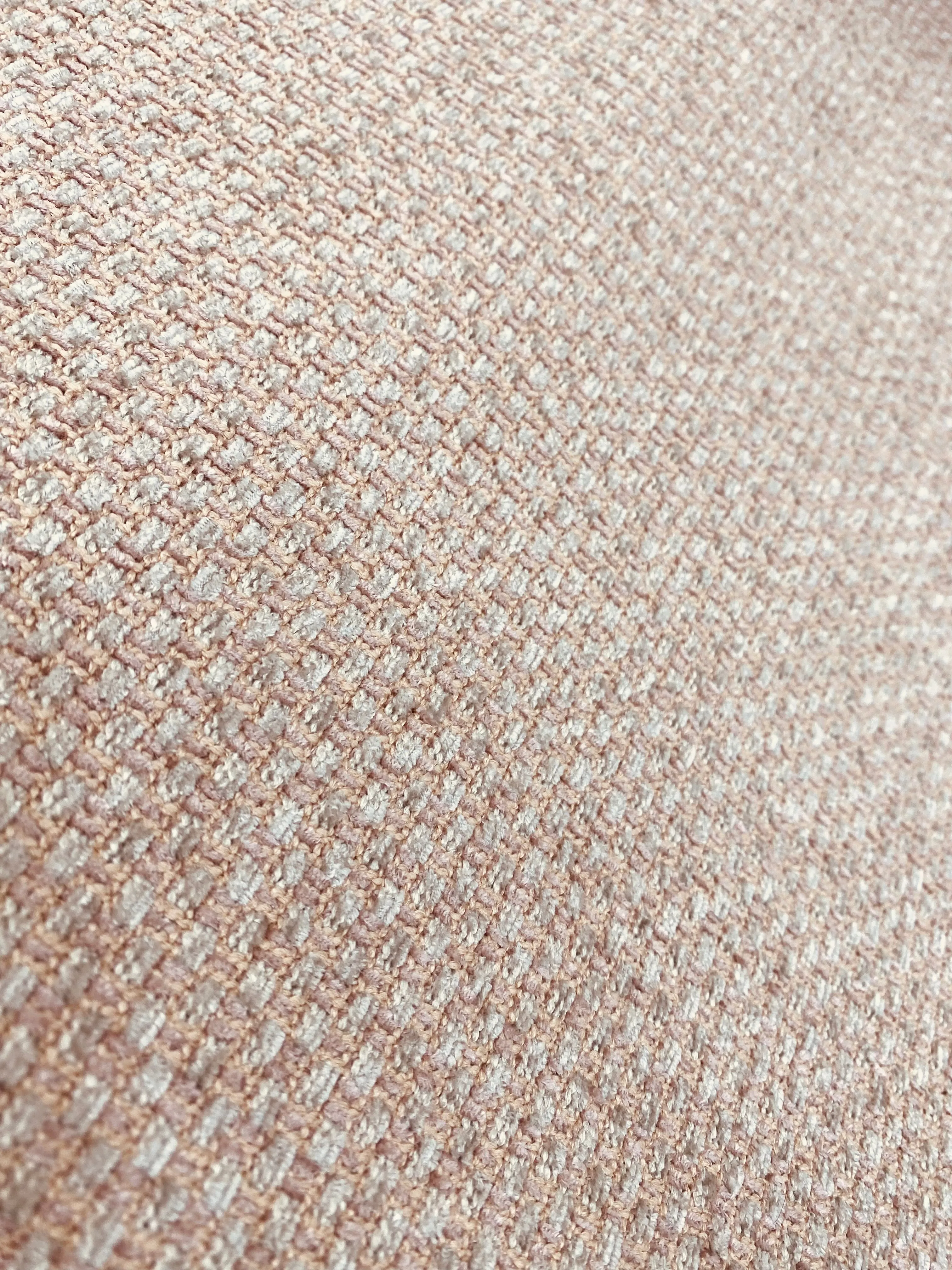 NEW Count Contesse Tweed Chenille Upholstery & Drapery Fabric - Blush Pink