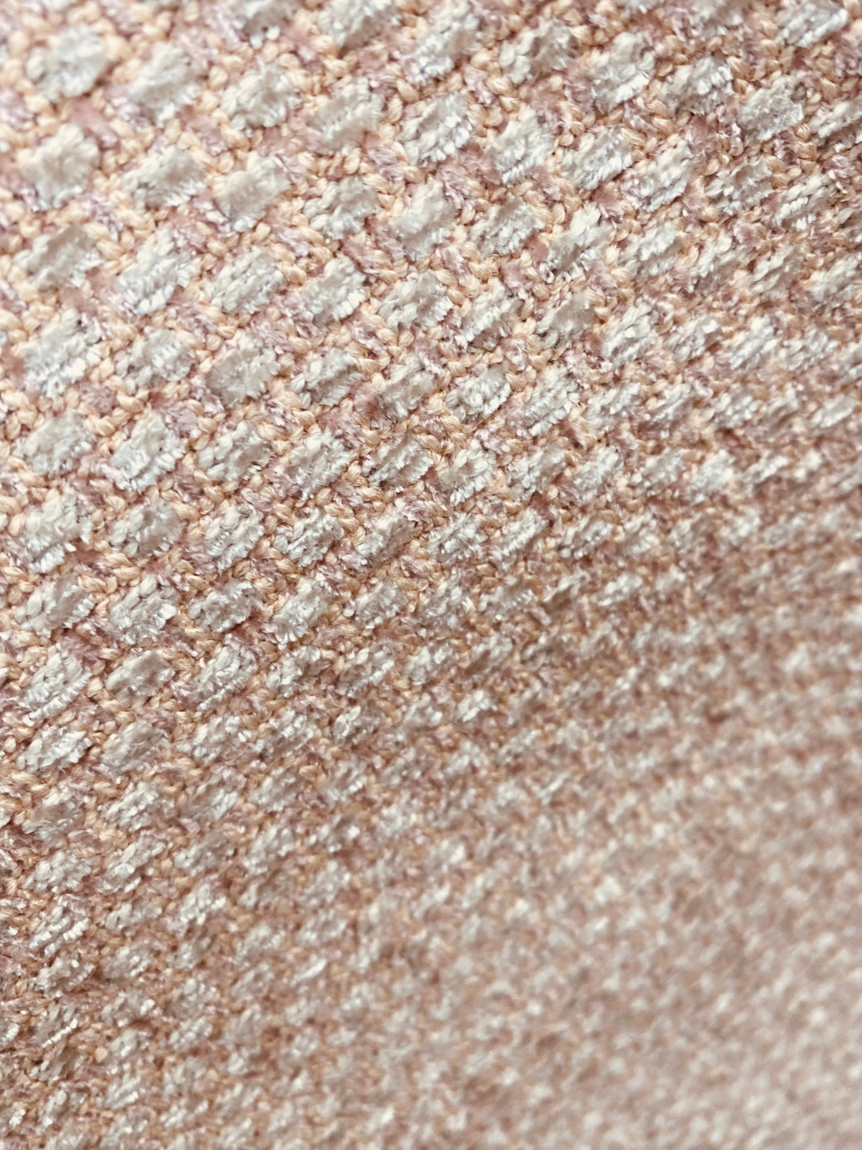 NEW Count Contesse Tweed Chenille Upholstery & Drapery Fabric - Blush Pink