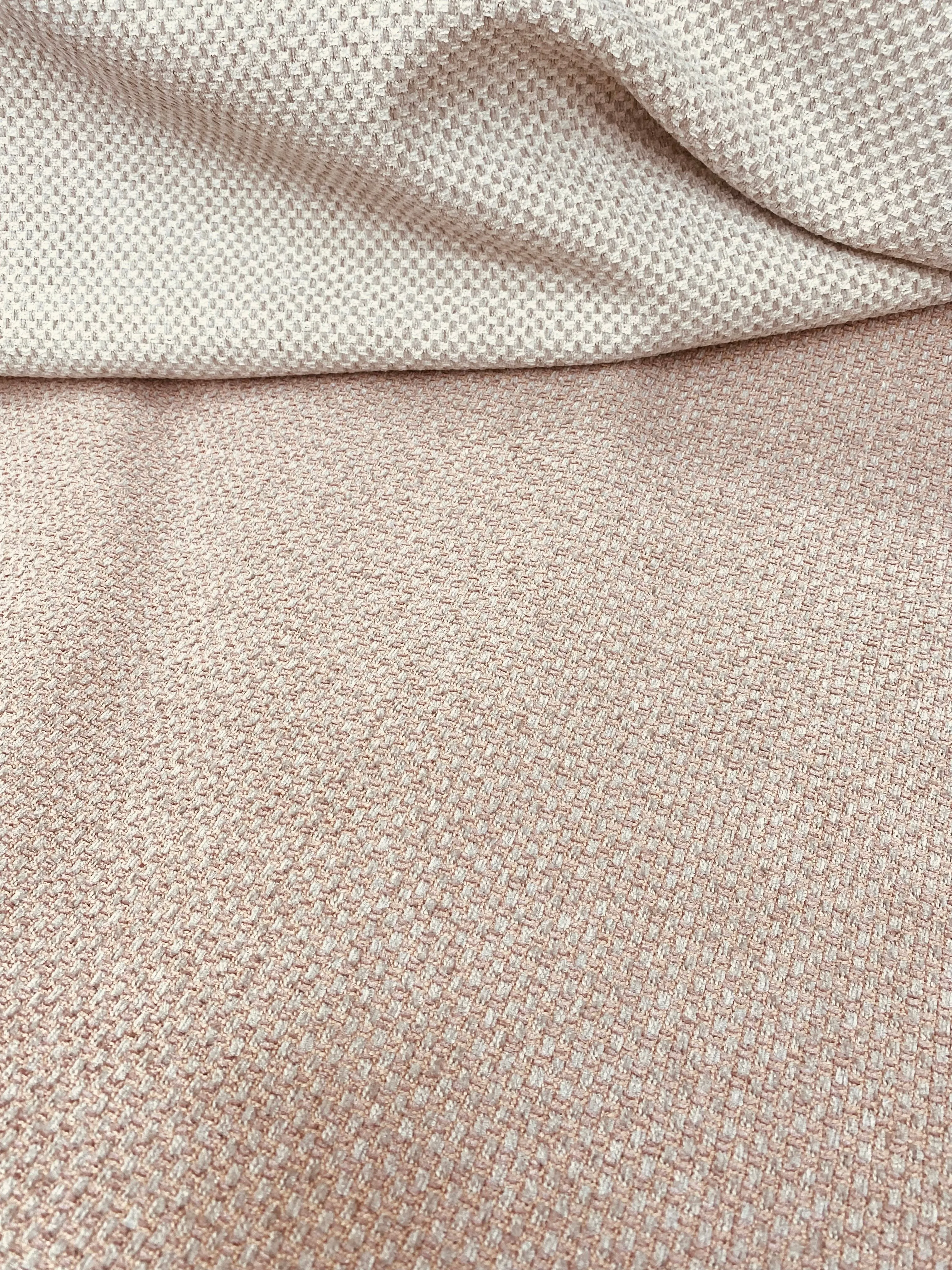 NEW Count Contesse Tweed Chenille Upholstery & Drapery Fabric - Blush Pink