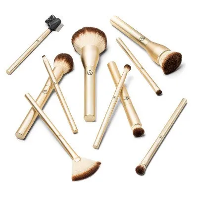 New - Sonia Kashuk Essential Collection Complete Makeup Brush Set - 10pc