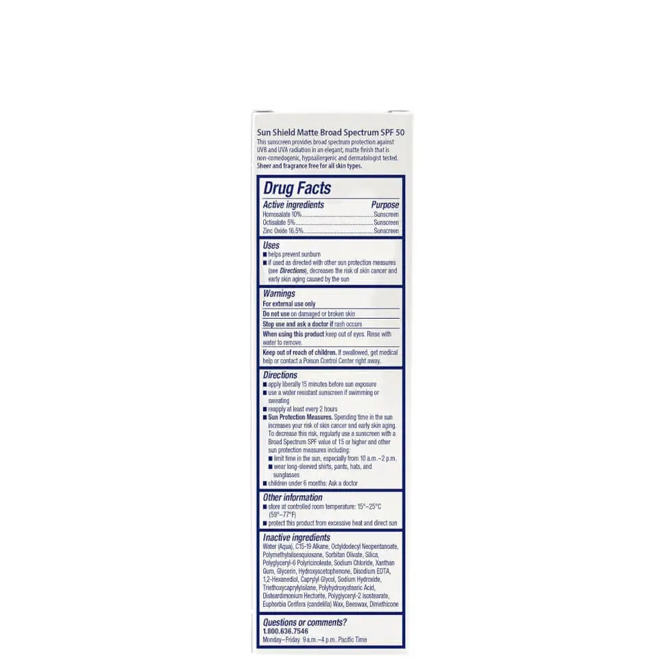 Obagi Sun Shield Matte Broad Spectrum SPF 50