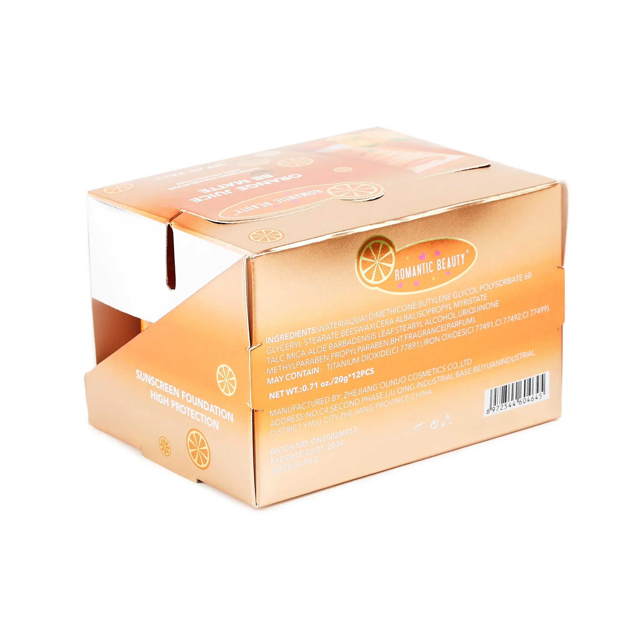 Orange Juice BB Matte Sunscreen Foundation