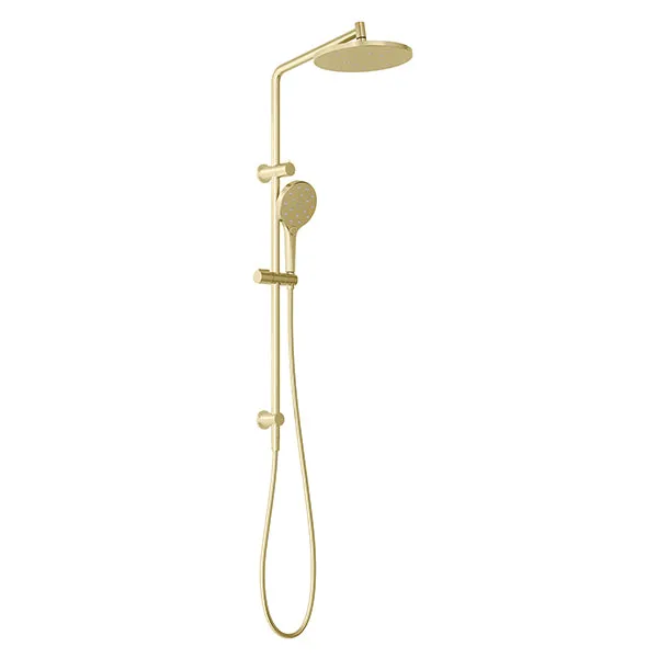 Phoenix Tapware Ormond Twin Rail Shower Brushed Gold