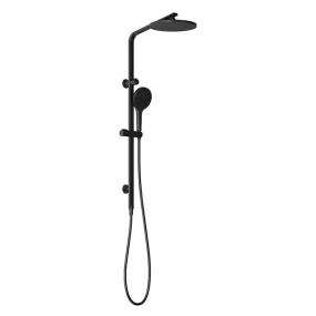 Phoenix Tapware Oxley Twin Rail Shower Matte Black