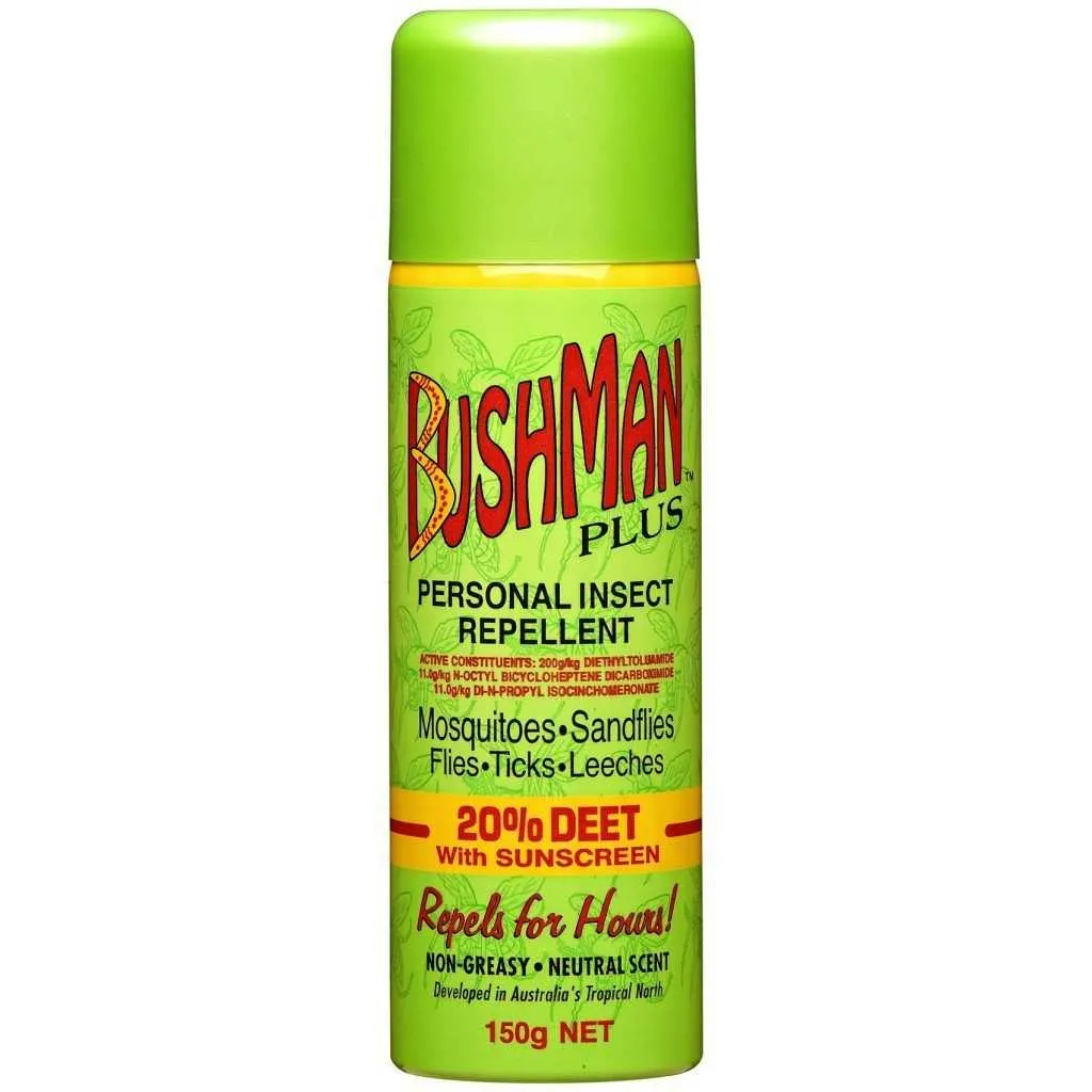 Plus Aerosol 150gm 20% Deet With Sunscreen