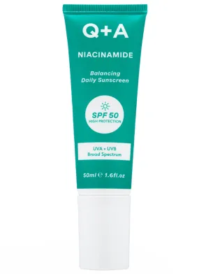 Q A Niacinamide SPF50 Balancing Facial Sunscreen