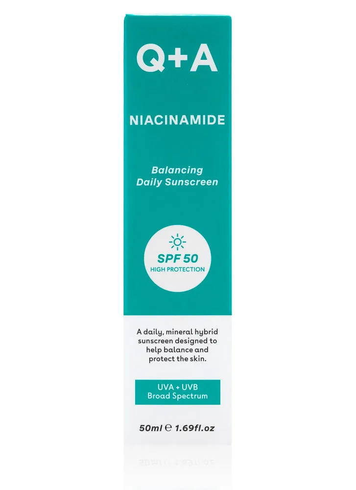 Q A Niacinamide SPF50 Balancing Facial Sunscreen