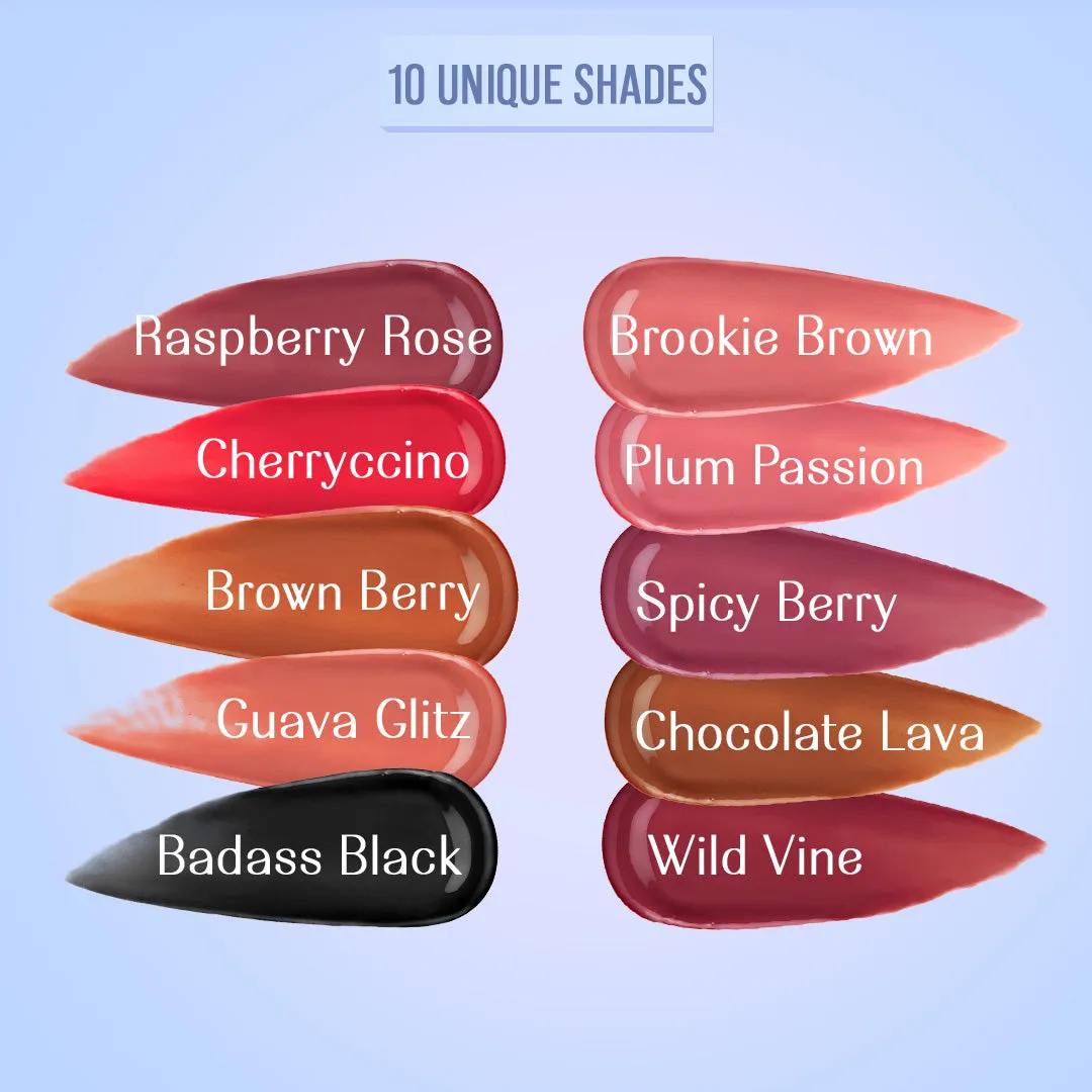 Raspberry Rose- Lip Gelato Tinted Lip Oil  (Pink) Ultra-luminous Finish