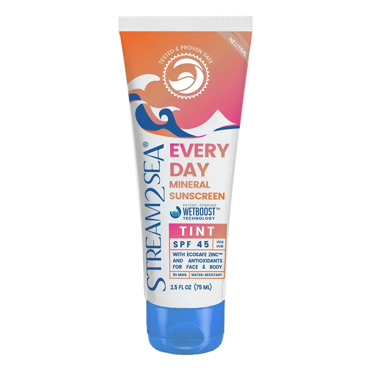 Stream2Sea Everyday Sunscreen SPF45, 2.5oz