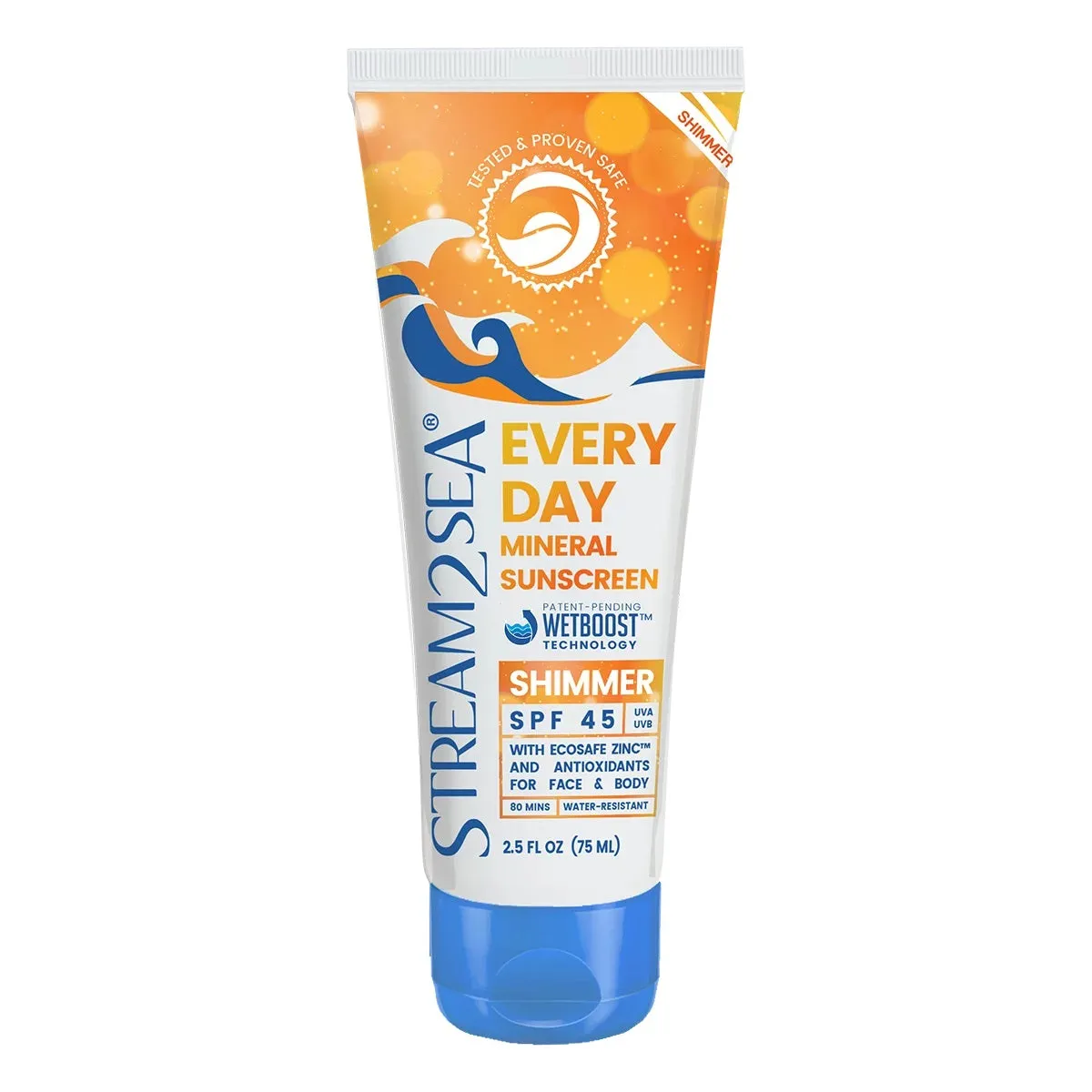 Stream2Sea Everyday Sunscreen SPF45, 2.5oz
