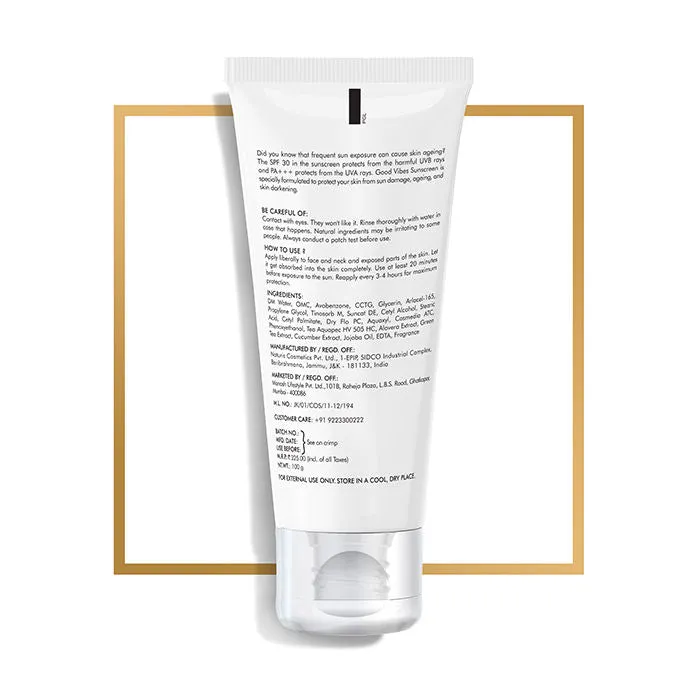 Wide Spectrum Protection Sunscreen with SPF 30